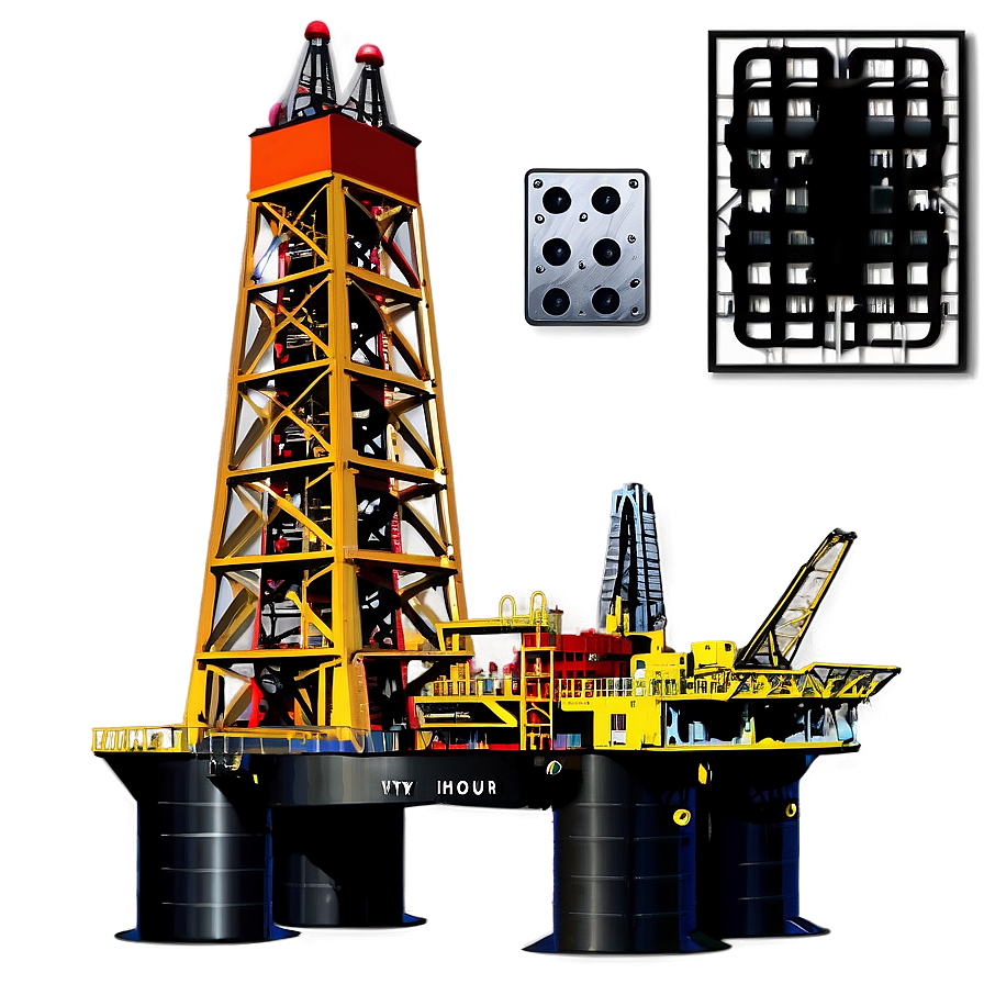 Oil Rig B PNG Image