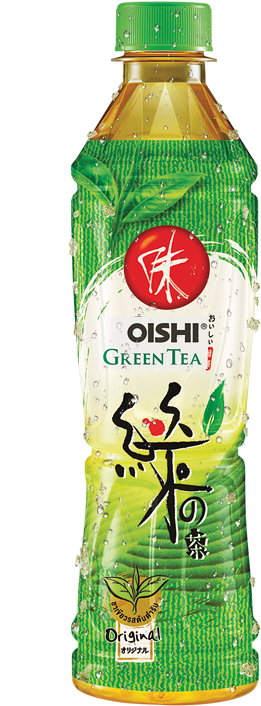 Oishi Green Tea Bottle PNG Image