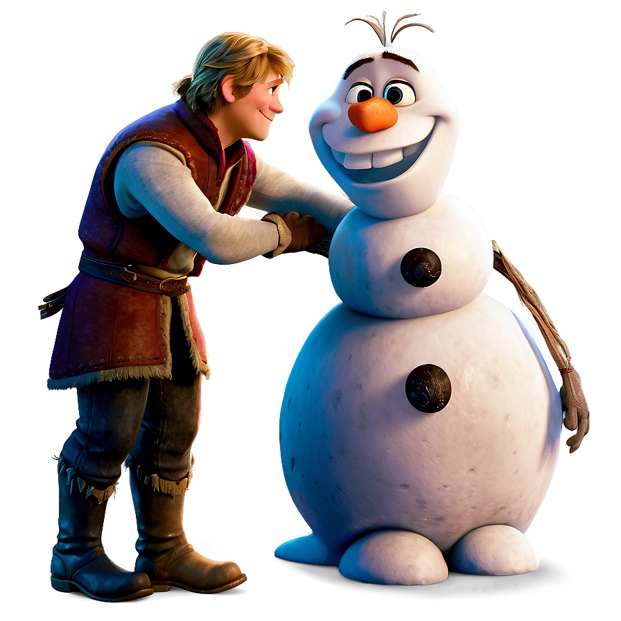 Olaf And Kristoff Bromance Png Val12 PNG Image