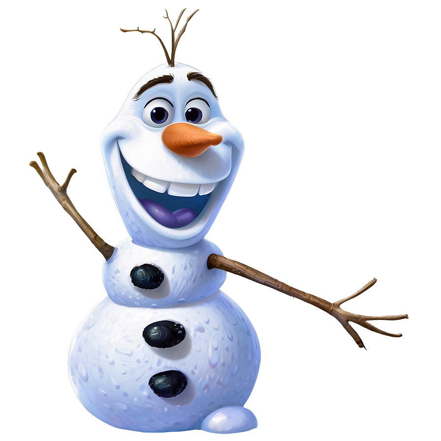 Olaf Snow Art Png 05232024 PNG Image