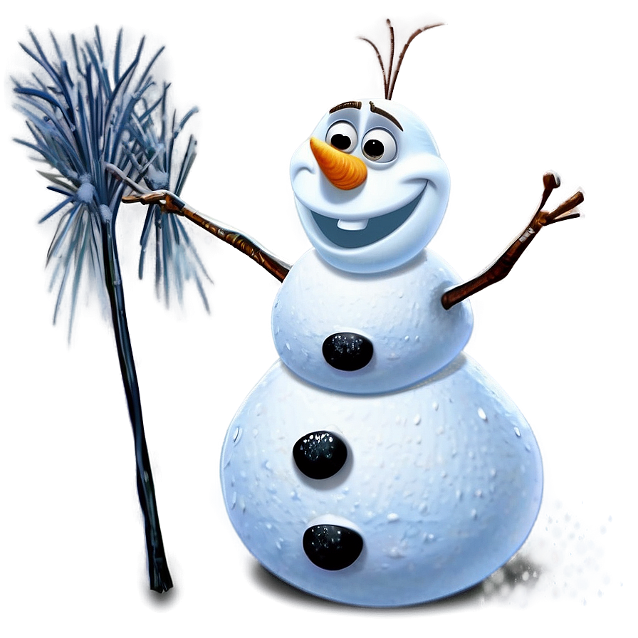 Olaf Snow Art Png Kfb PNG Image