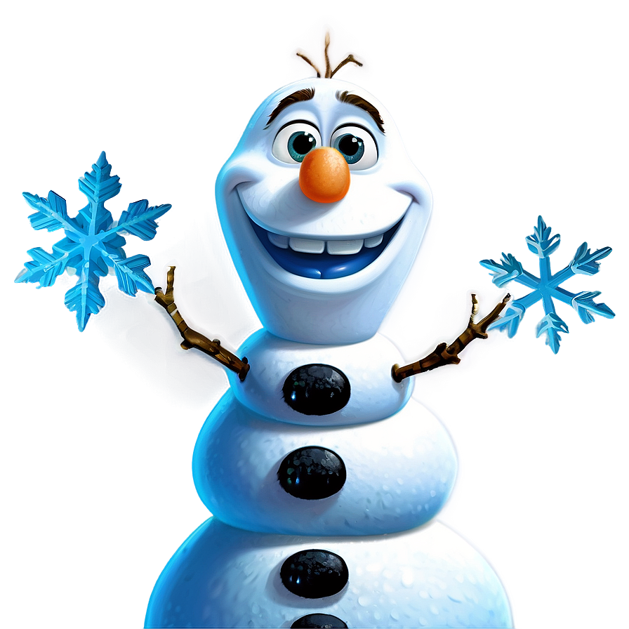 Olaf Snowflake Background Png 65 PNG Image