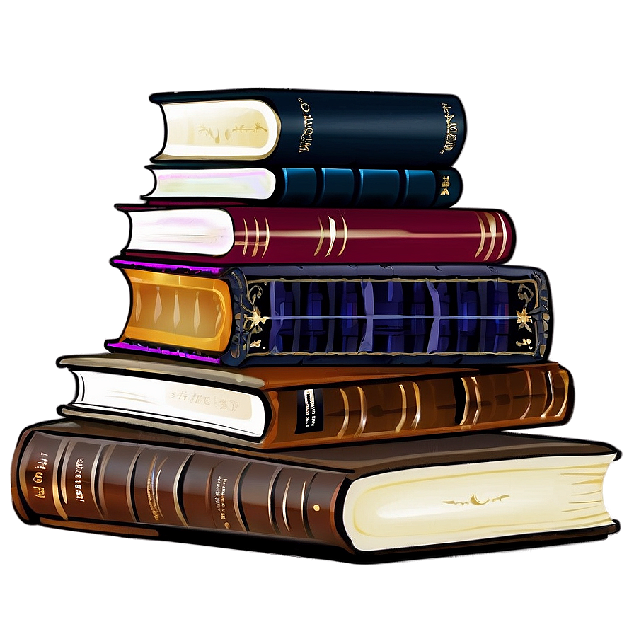 Old Books Pile Png 06212024 PNG Image