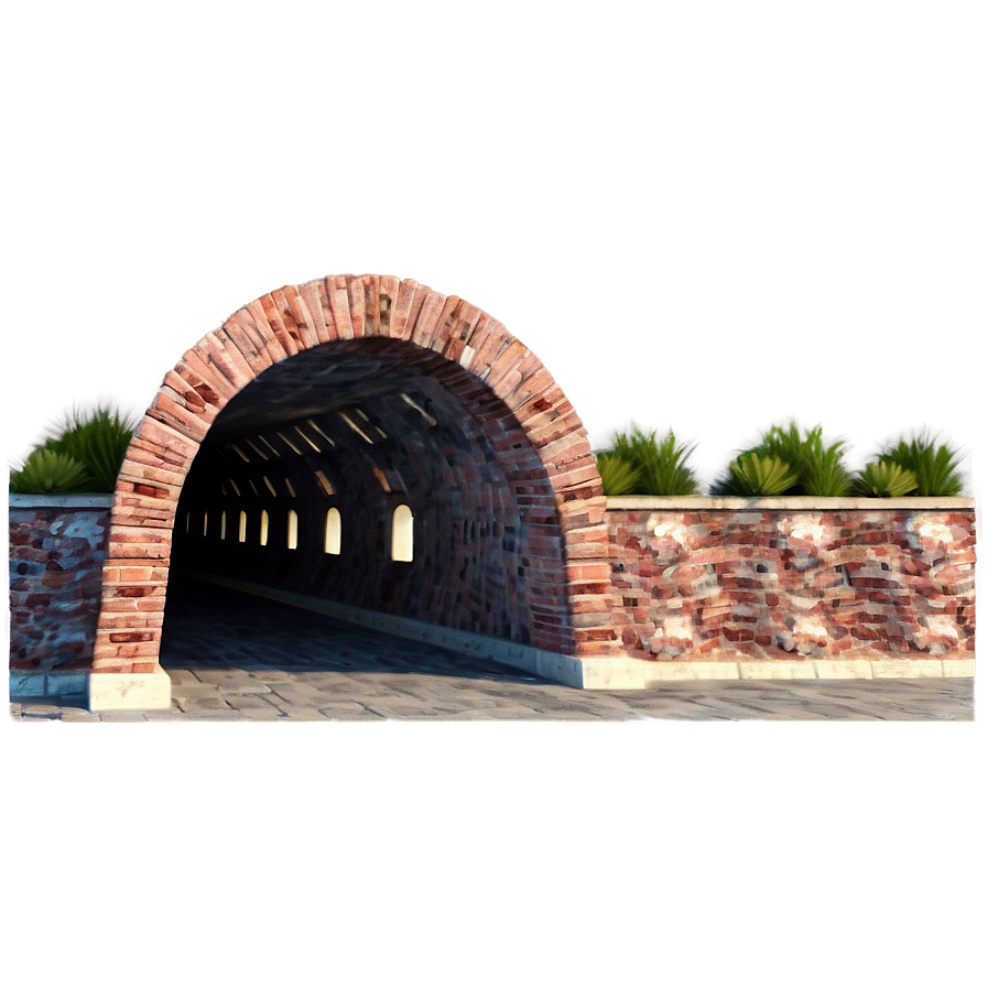 Old Brick Tunnel Png 06242024 PNG Image