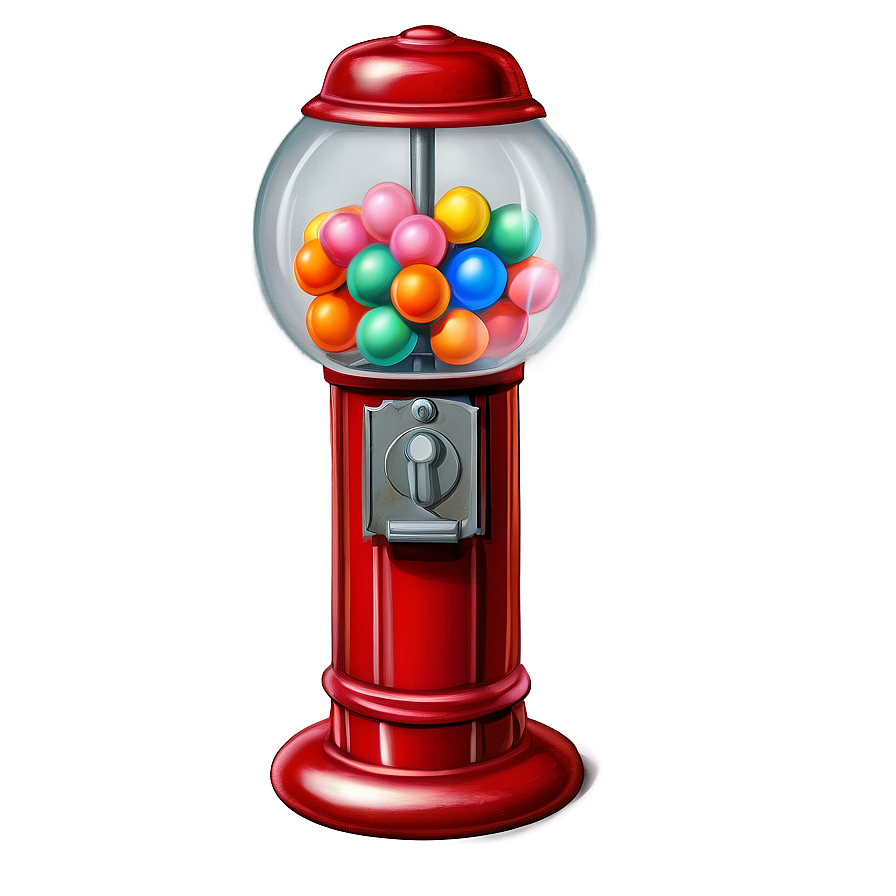 Old-fashioned Gumball Machine Png Uxa PNG Image