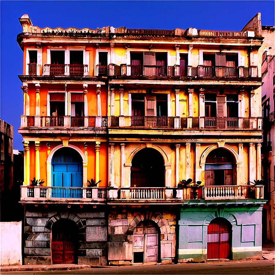 Old Havana Architecture Png Yhq PNG Image