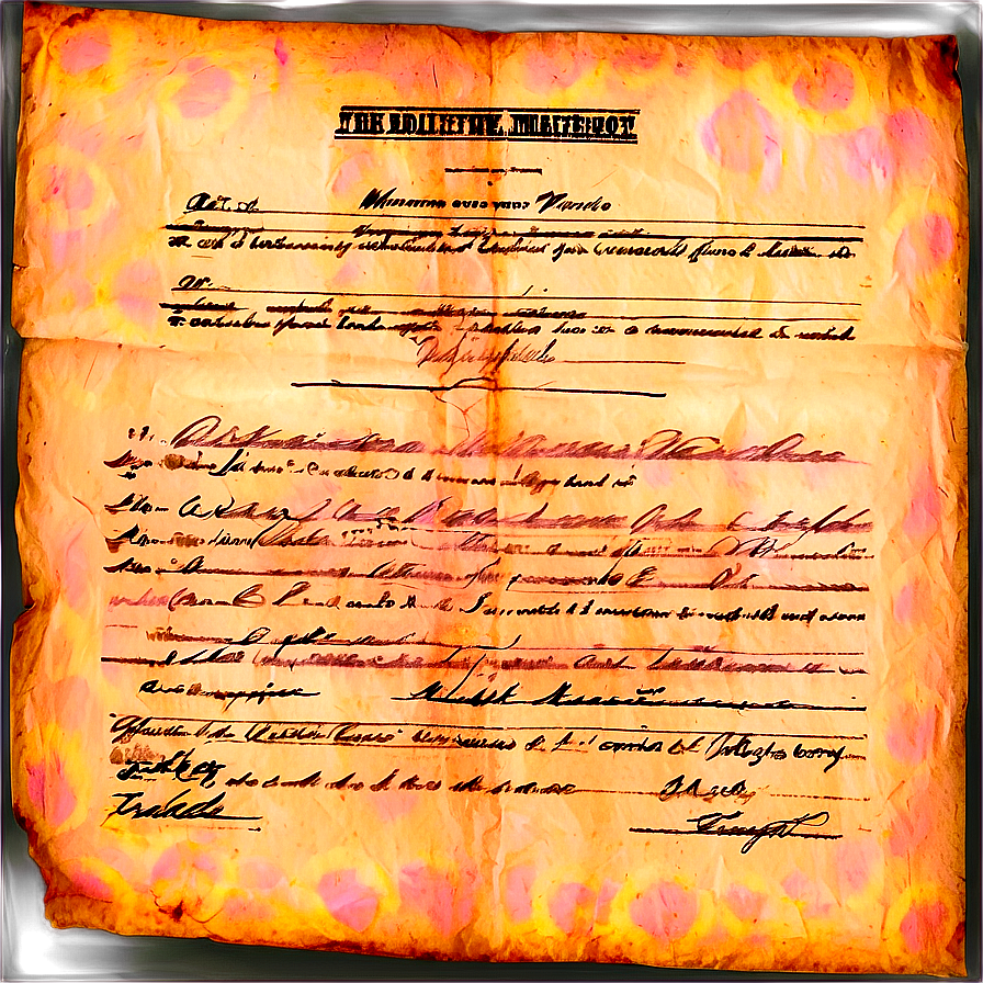 Old Legal Document Paper Png Fed31 PNG Image