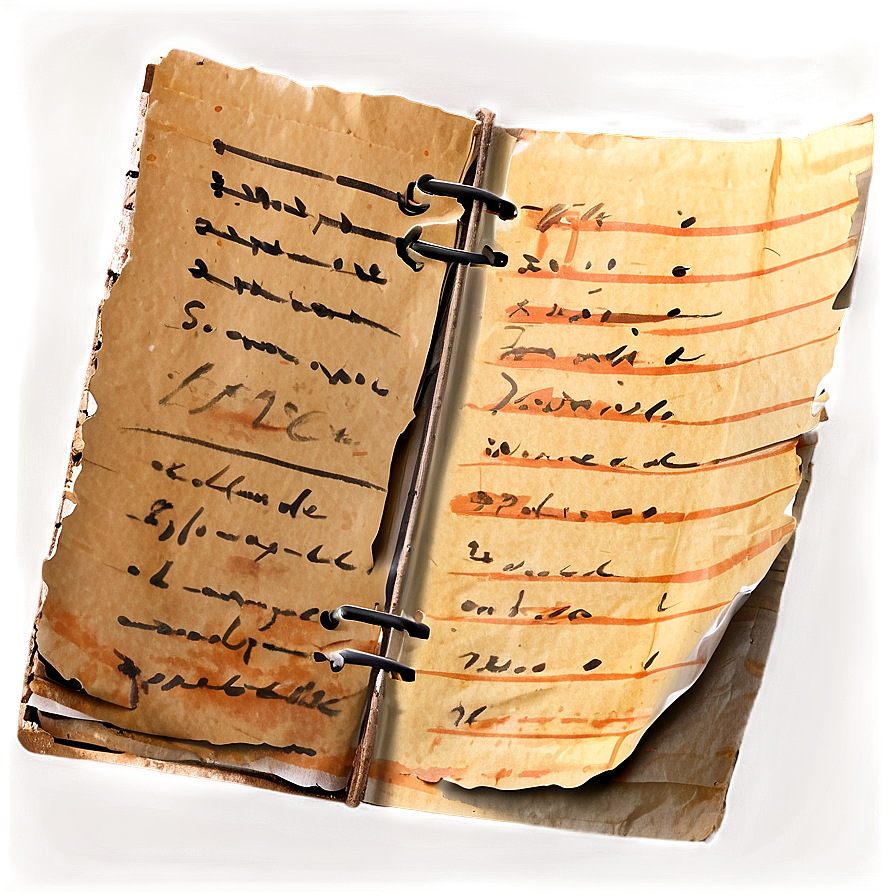 Old Note Paper Png 60 PNG Image