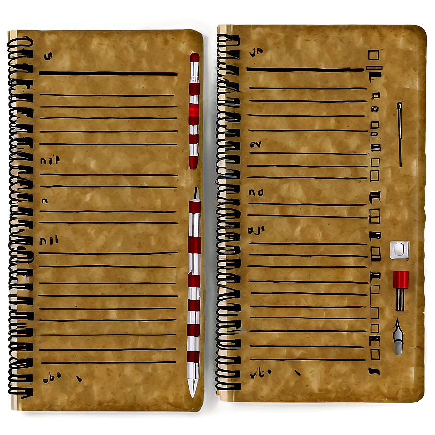 Old Notebook Page Png Ktt PNG Image