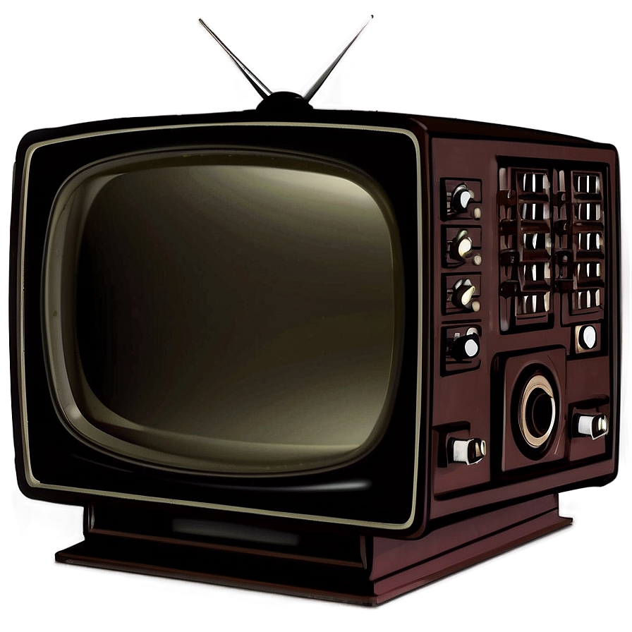 Old School Television Png Mar32 PNG Image