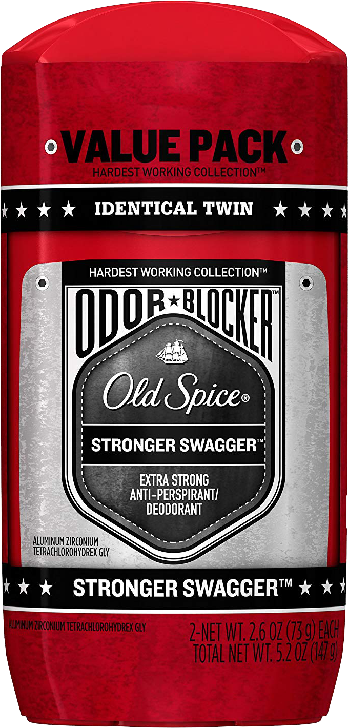 Old Spice Stronger Swagger Deodorant Pack PNG Image