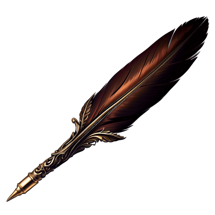 Old Style Quill Pen Png Ett PNG Image