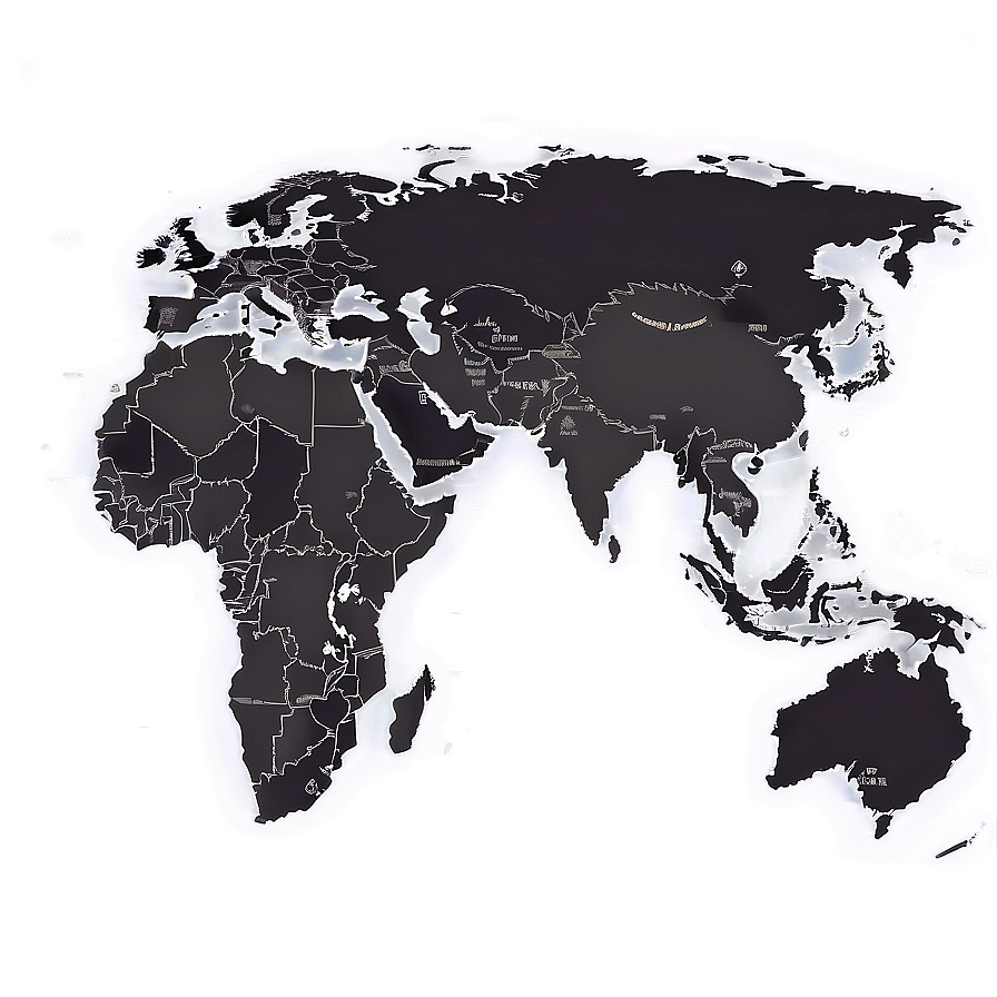 Old Style World Map Vector Png 81 PNG Image