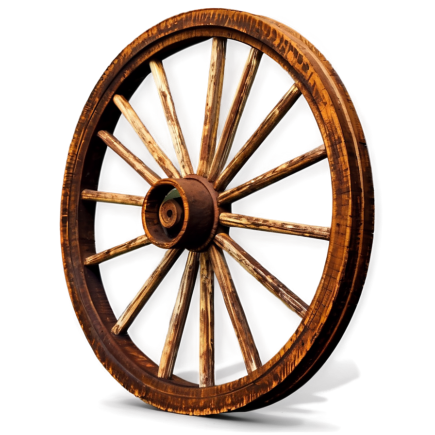 Old Wagon Wheel Png Qmm82 PNG Image