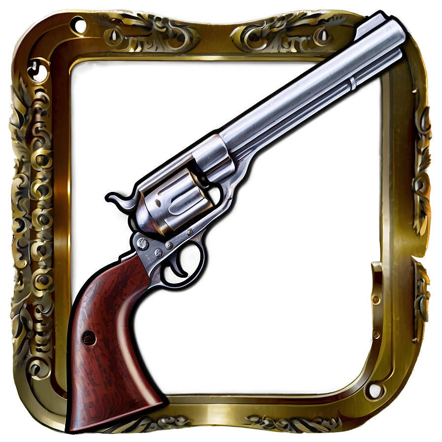 Old Western Revolver Png 05242024 PNG Image