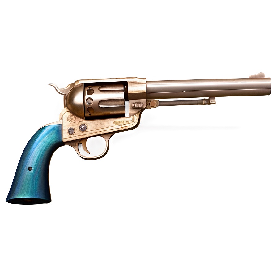 Old Western Revolver Png Eda PNG Image