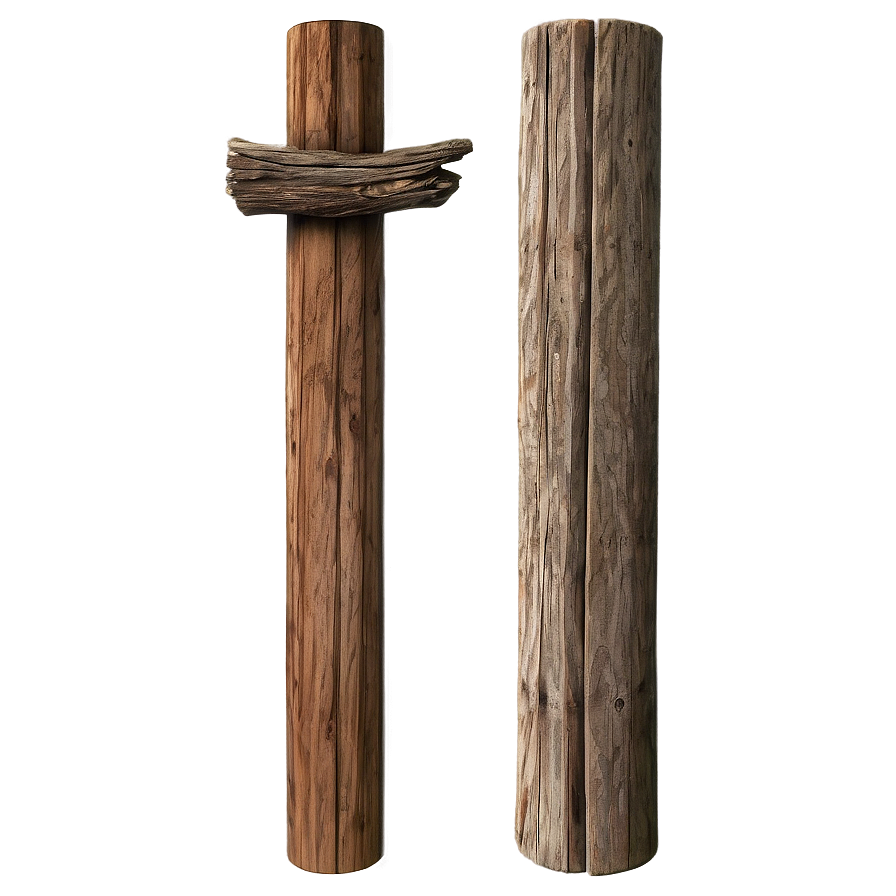 Old Wooden Pole Png Ior PNG Image