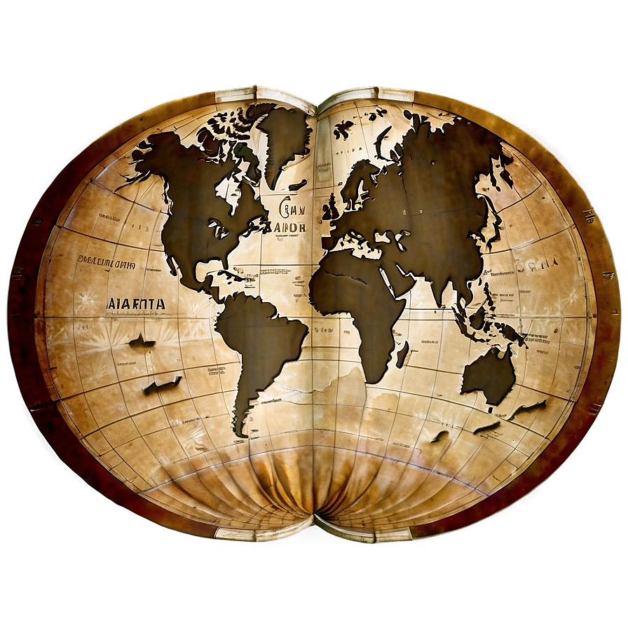 Old World Map Png 05032024 PNG Image