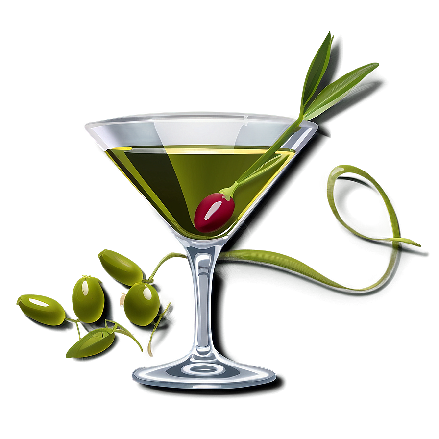 Olive Garnished Martini Png 05242024 PNG Image