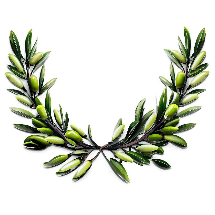 Olive Leaf Wreath Png Aqu19 PNG Image