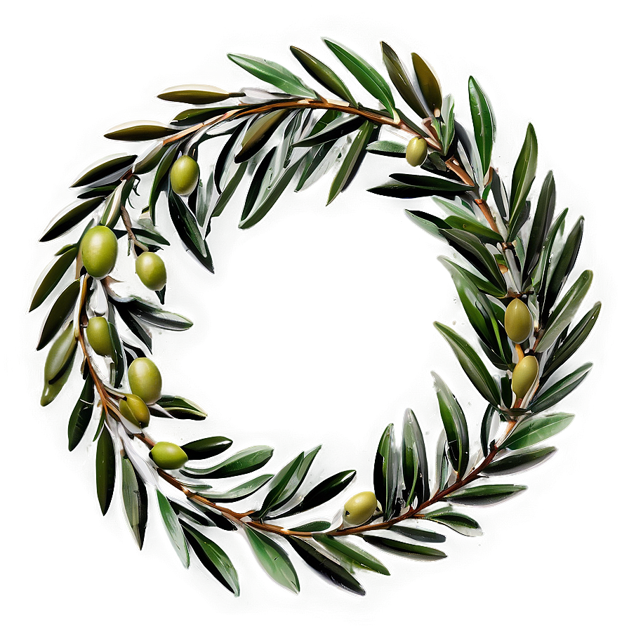 Olive Leaf Wreath Png Uel PNG Image