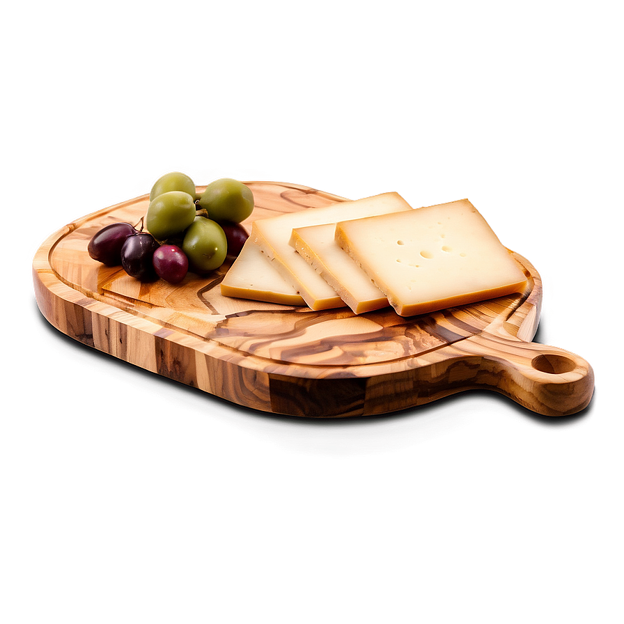 Olive Wood Cheese Board Png Iev PNG Image