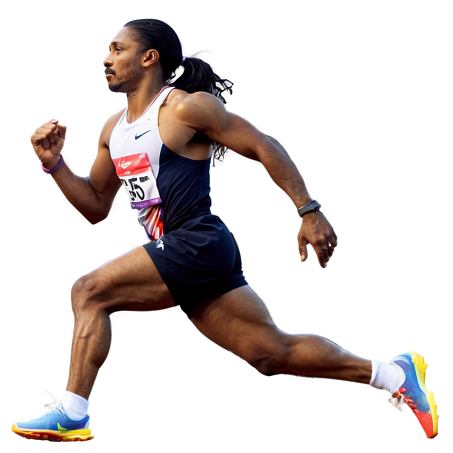 Olympic Running Athlete Png Xdu PNG Image