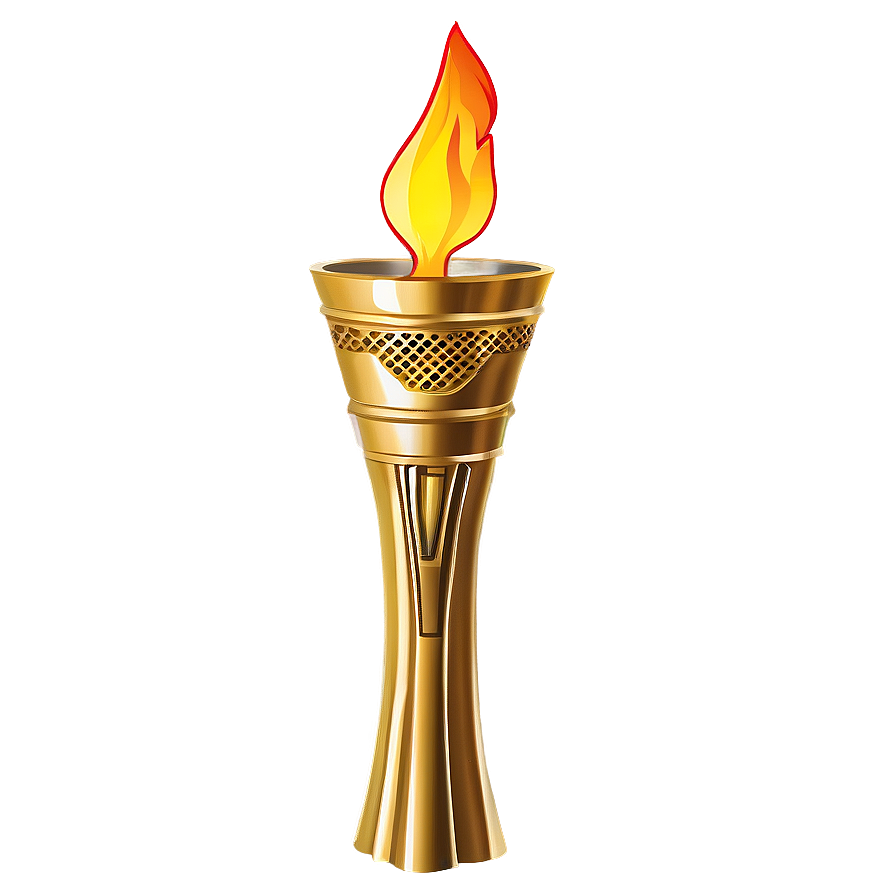 Olympic Torch And Stadium Png Xgc PNG Image