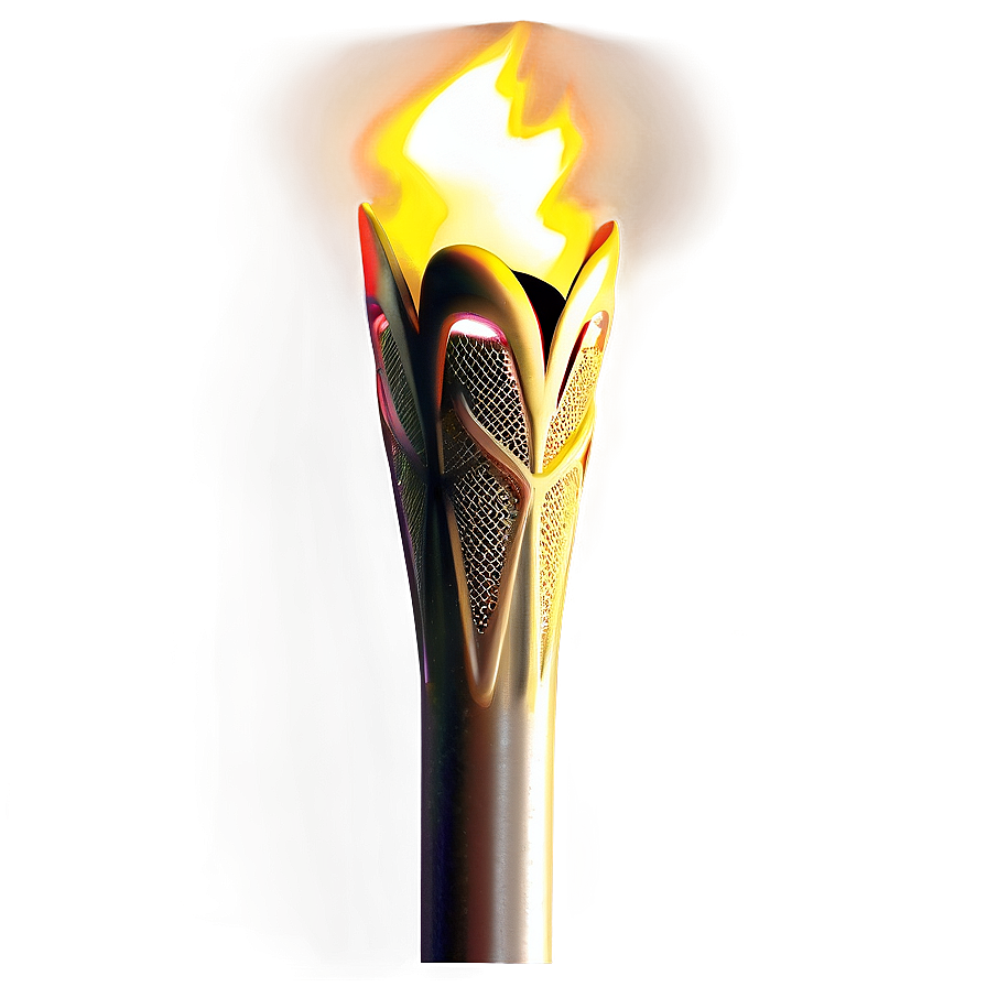 Olympic Torch In Darkness Png 06272024 PNG Image