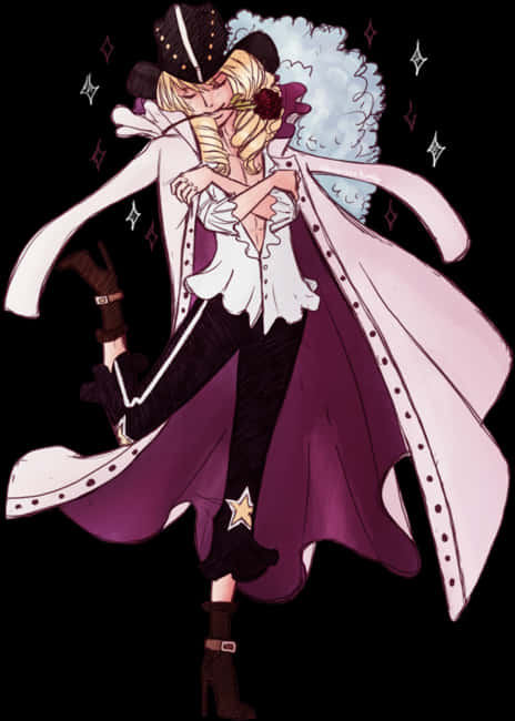 One Piece Elegant Magician Character PNG Image