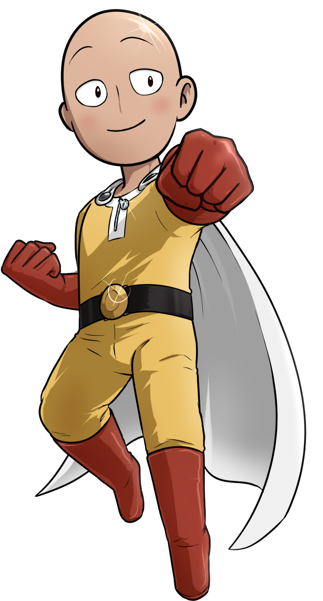 One Punch Man Anime Character PNG Image