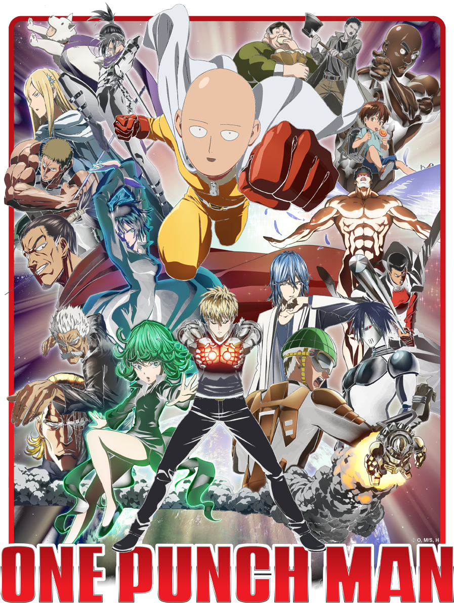 One Punch Man Anime Characters PNG Image