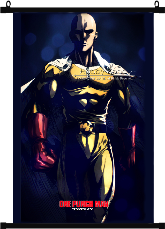 One Punch Man Anime Poster PNG Image