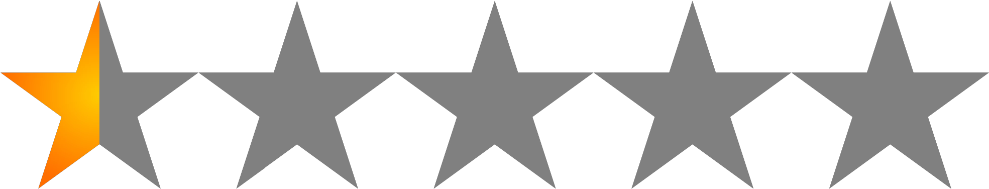 One Star Rating PNG Image