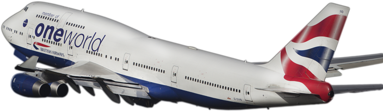 Oneworld British Airways Boeing747 PNG Image