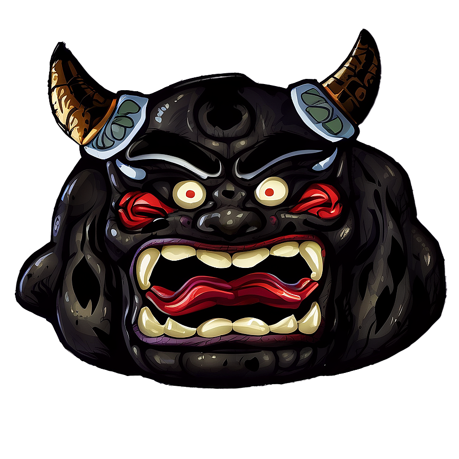 Oni Drinking Sake Png Lhb PNG Image