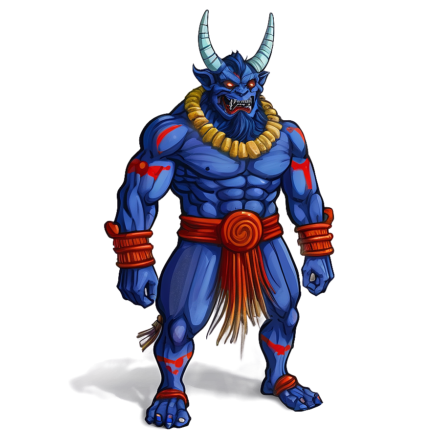 Oni Folklore Creature Png Atp44 PNG Image