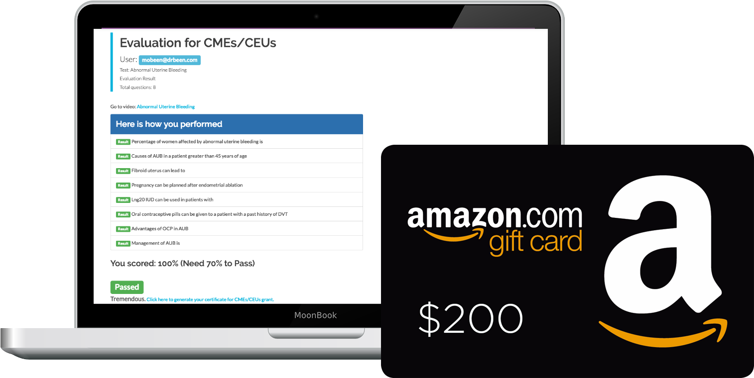 Online Certification Success Amazon Gift Card Reward PNG Image