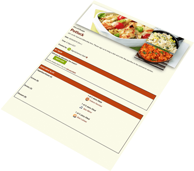 Online Food Menu Template PNG Image