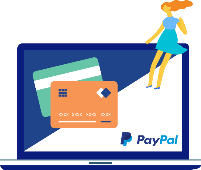 Online Payment Illustration Pay Pal PNG Image