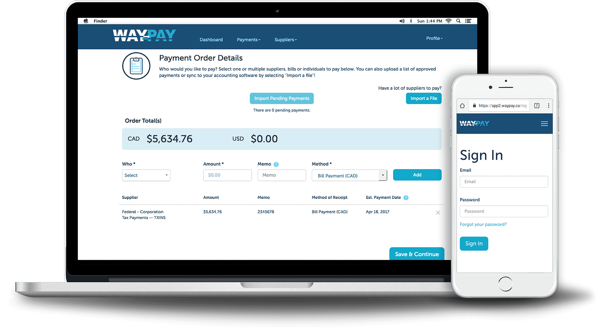 Online Payment Platform Interface PNG Image