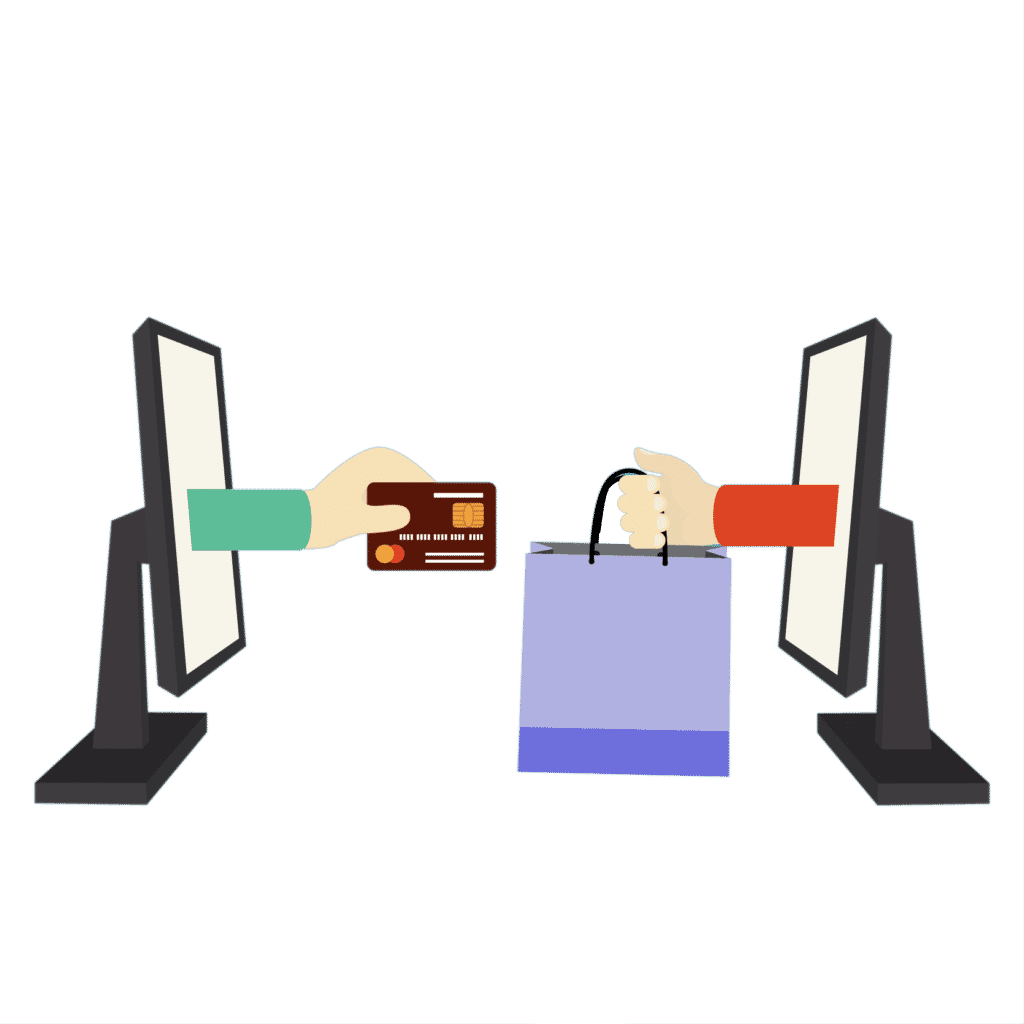 Online Payment Transaction Illustration PNG Image