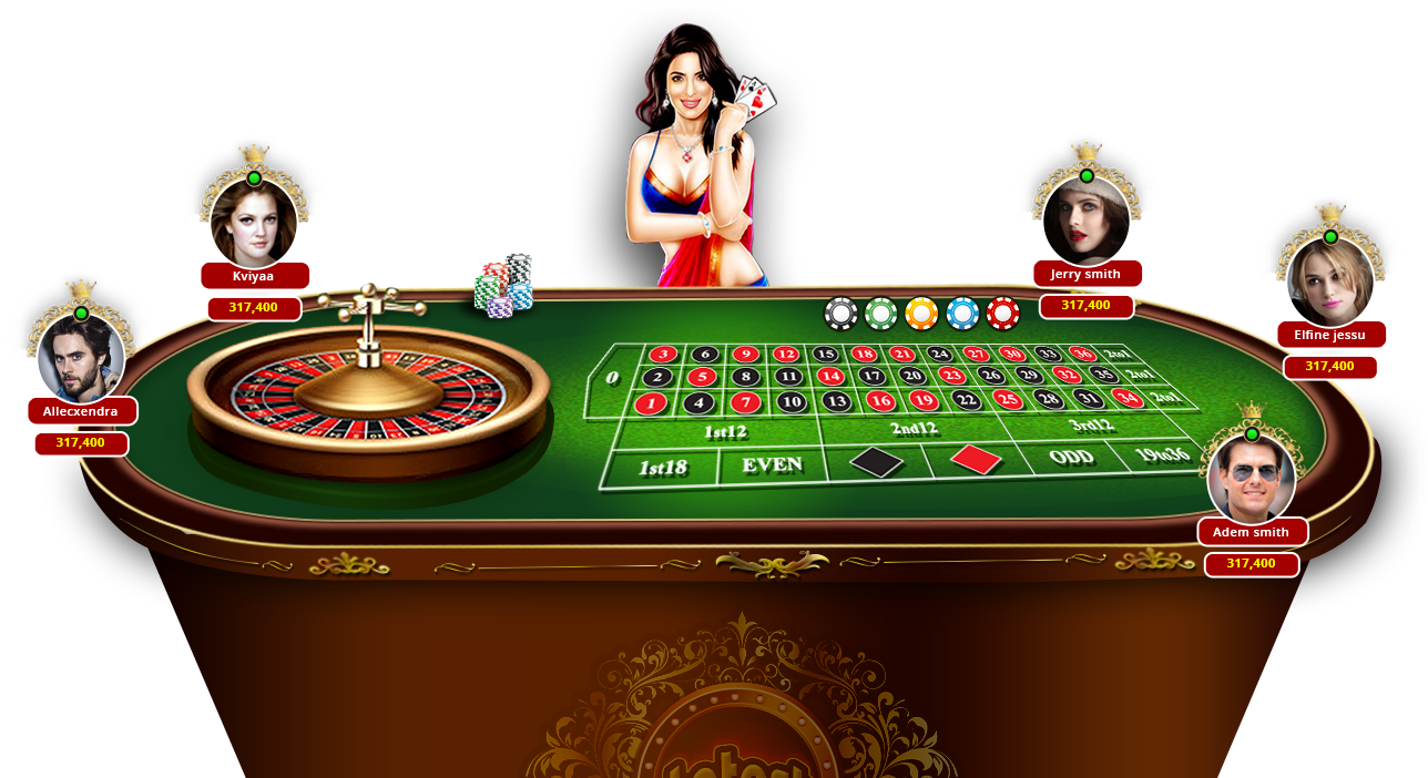 Online Roulette Gamewith Dealerand Players PNG Image