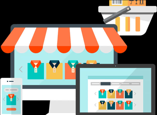 Online Shoppingand Ecommerce Concept PNG Image