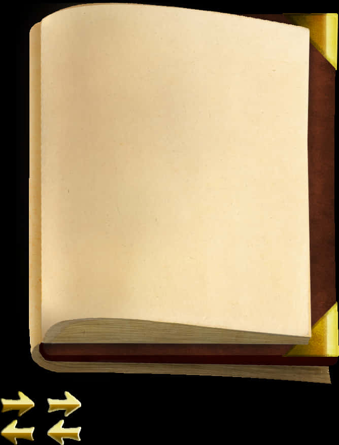 Open Blank Book Texture PNG Image