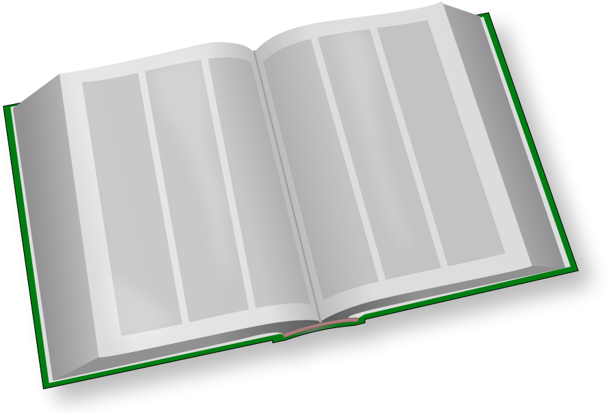 Open Book Clipart PNG Image