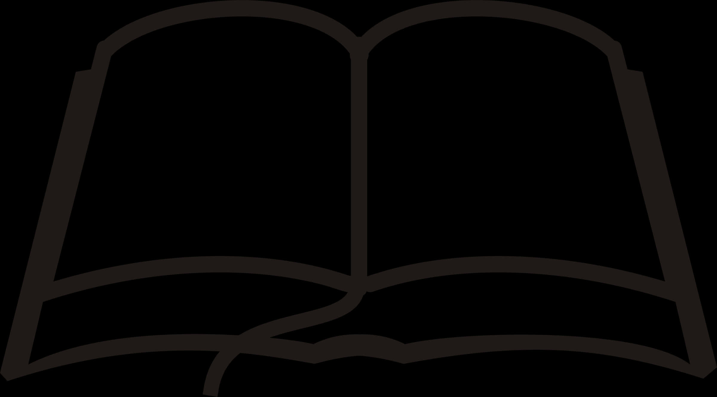 Open Book Logo Design PNG Image