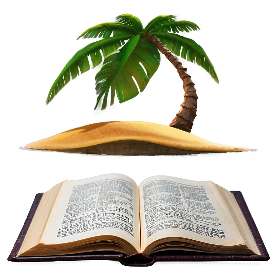 Open Book On Beach Png Lxt48 PNG Image