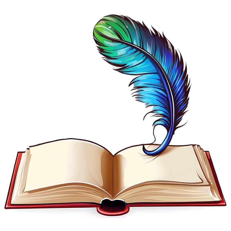 Open Book With Quill Png 05232024 PNG Image