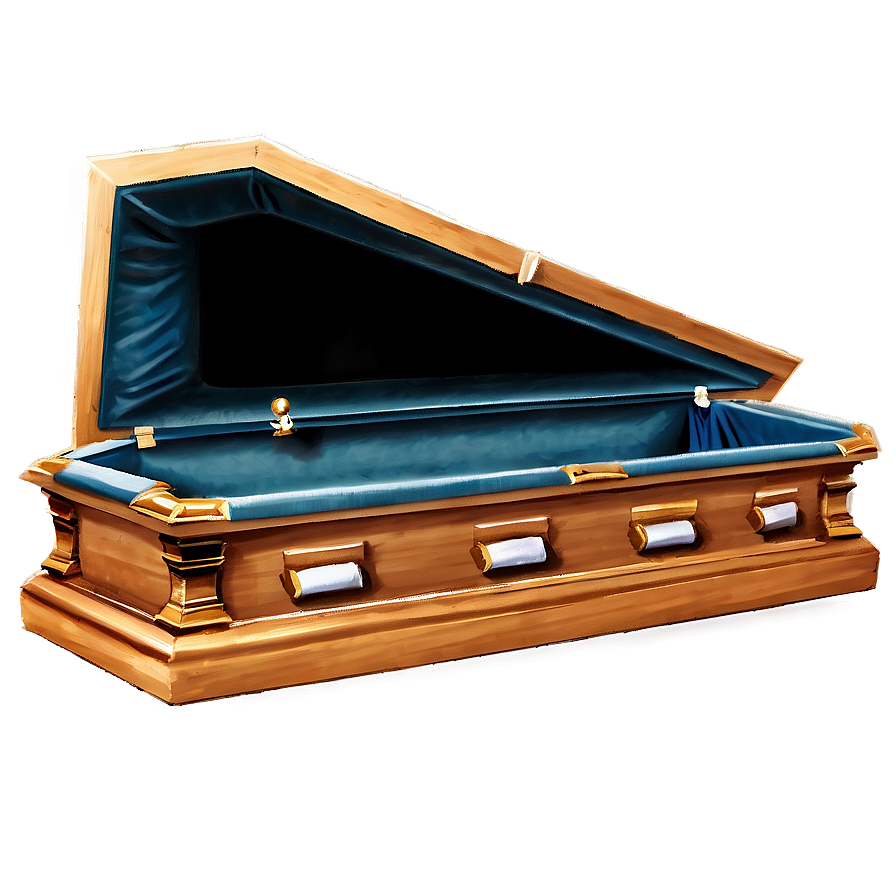 Open Coffin Illustration Png 06282024 PNG Image